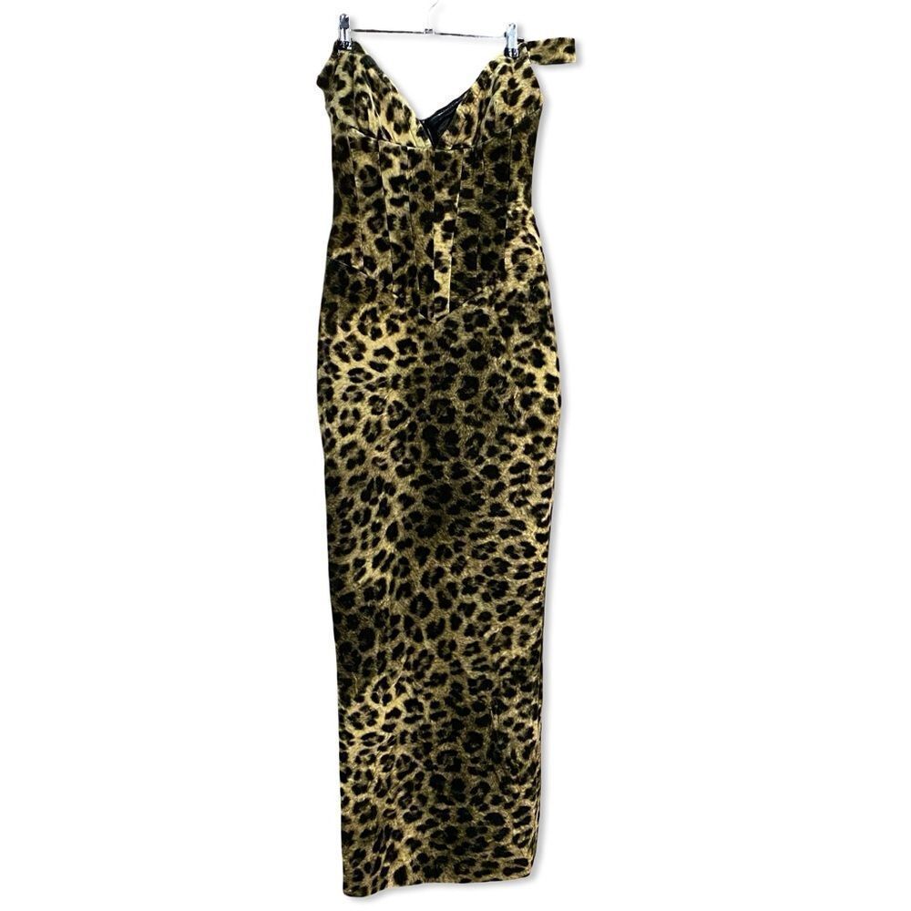 The New Arrivals by Ilkyaz Ozel Shakti Leopard gown Dress corset bustier 36 6 - Picture 7 of 12